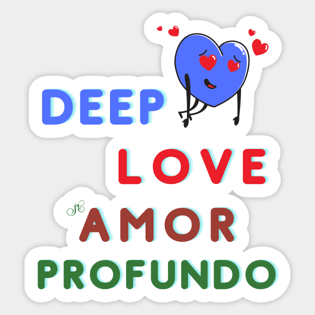 Deep Love Sticker by LibrosBOOKtique